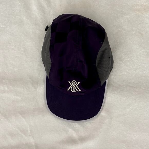 Kith Women Checkered Satin Camper Cap "Nightshade" - Picture 1 of 6